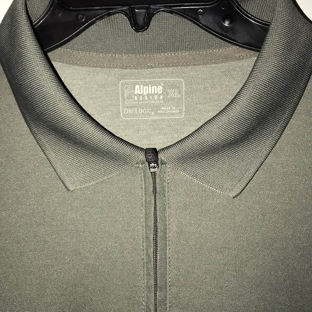 Alpine polo shirt XL zip up
